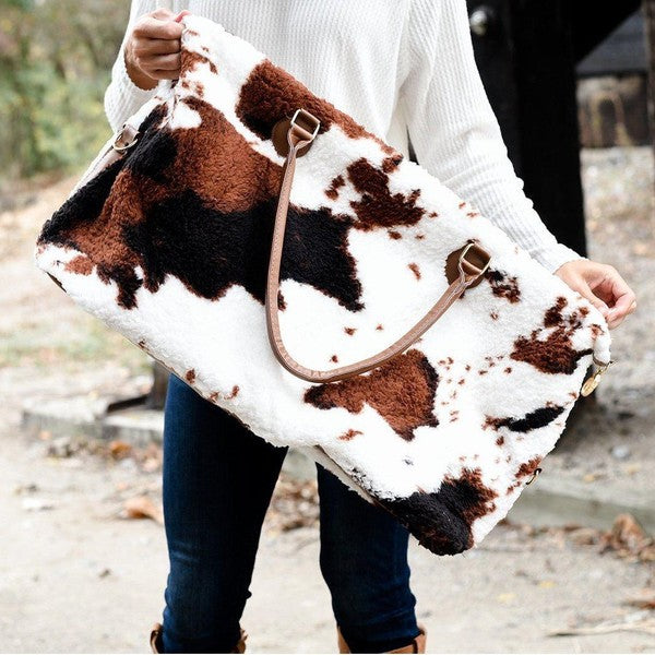 NEW Cow Print Crossbody Bag Purse