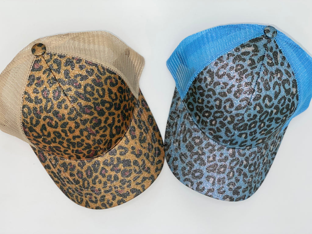 Cheetah print cap