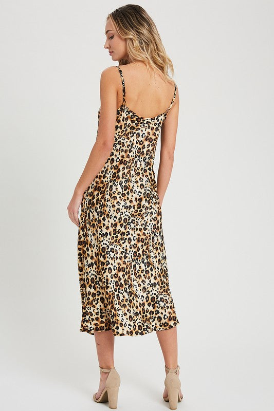Cheetah print maxi dress