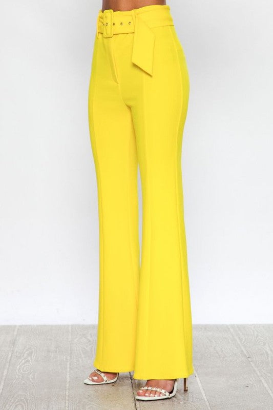 High waisted flare bottoms 