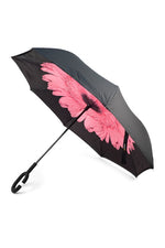 Inverted umbrella pink floral