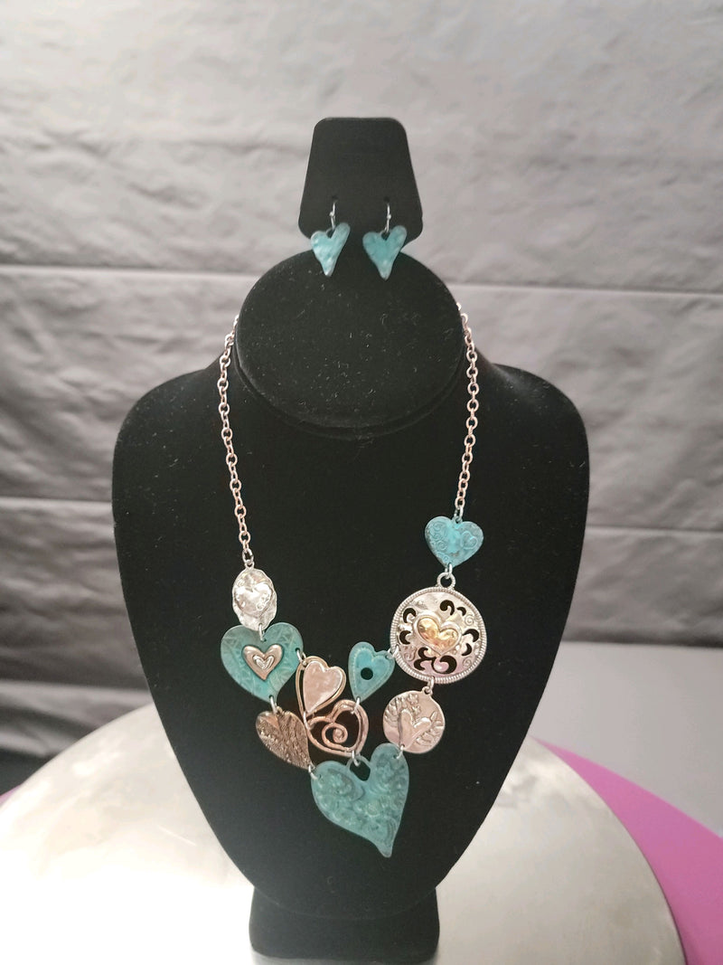 Heart of Hearts Necklace / Earrings