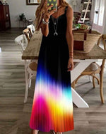 Splash of color maxi dress