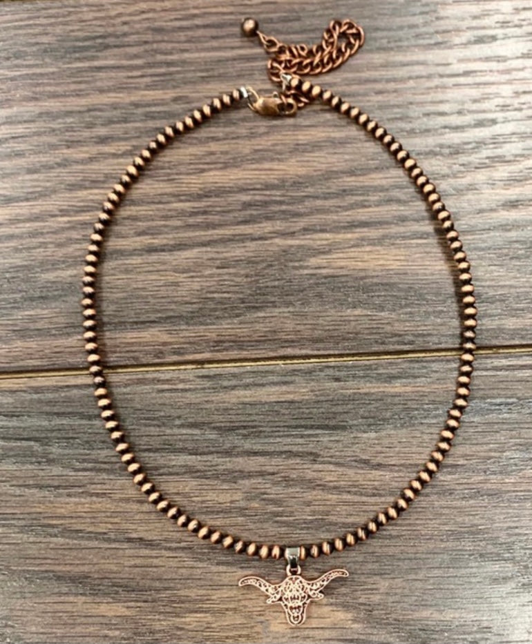 Longhorn Short Necklace