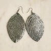 Shimmer feather earrings 