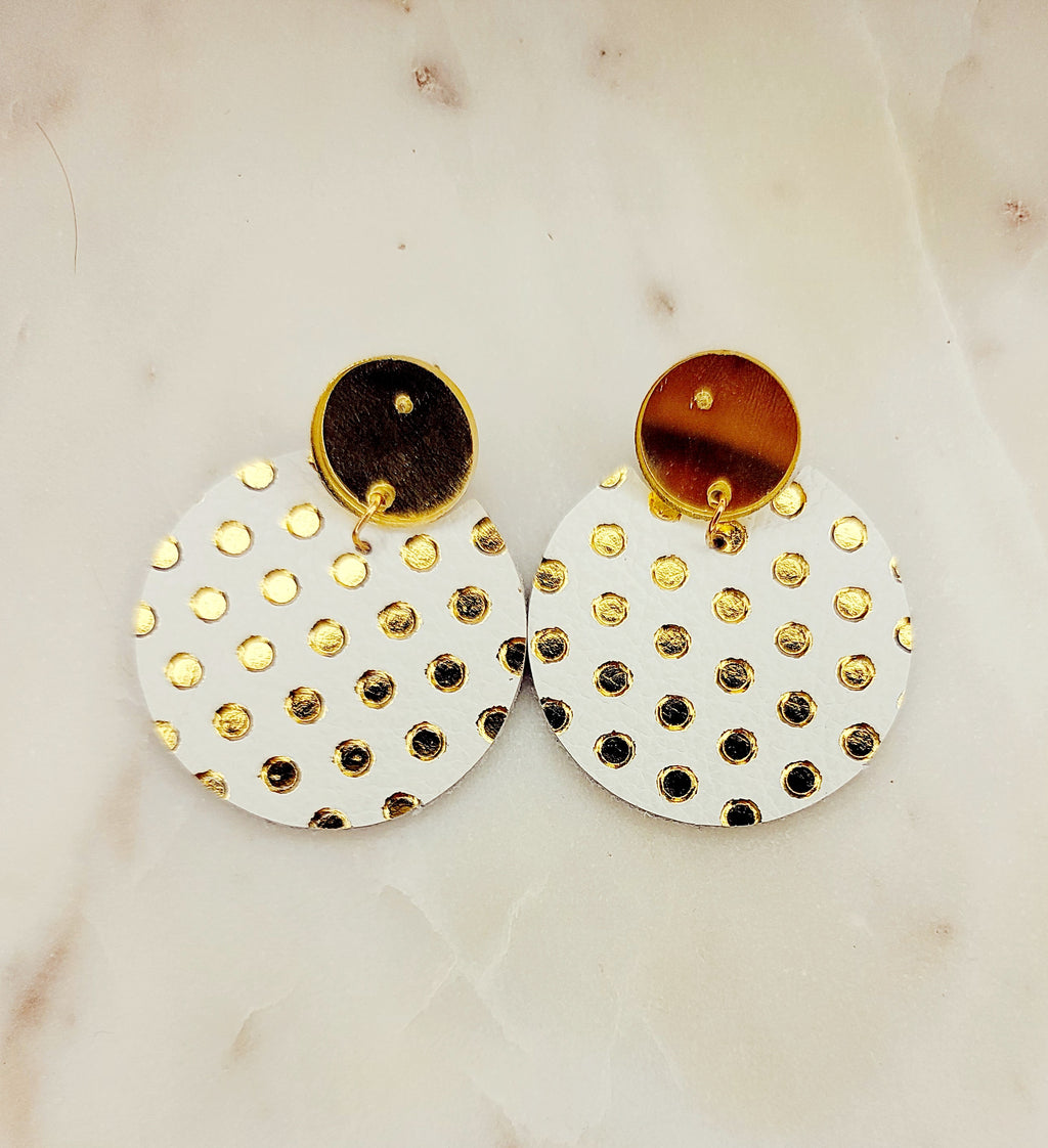 Polka dot earrings 