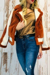 Stylish faux fur coat, vintage inspired 