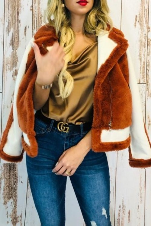 Vintage inspired fur jacket