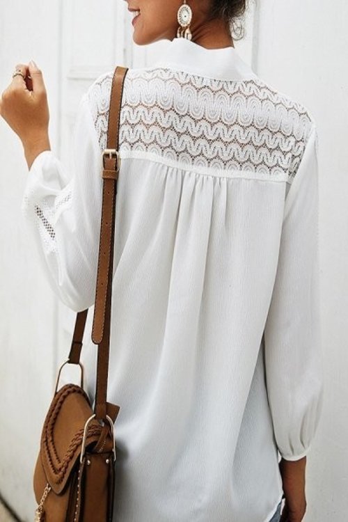 White Lace detailed top 