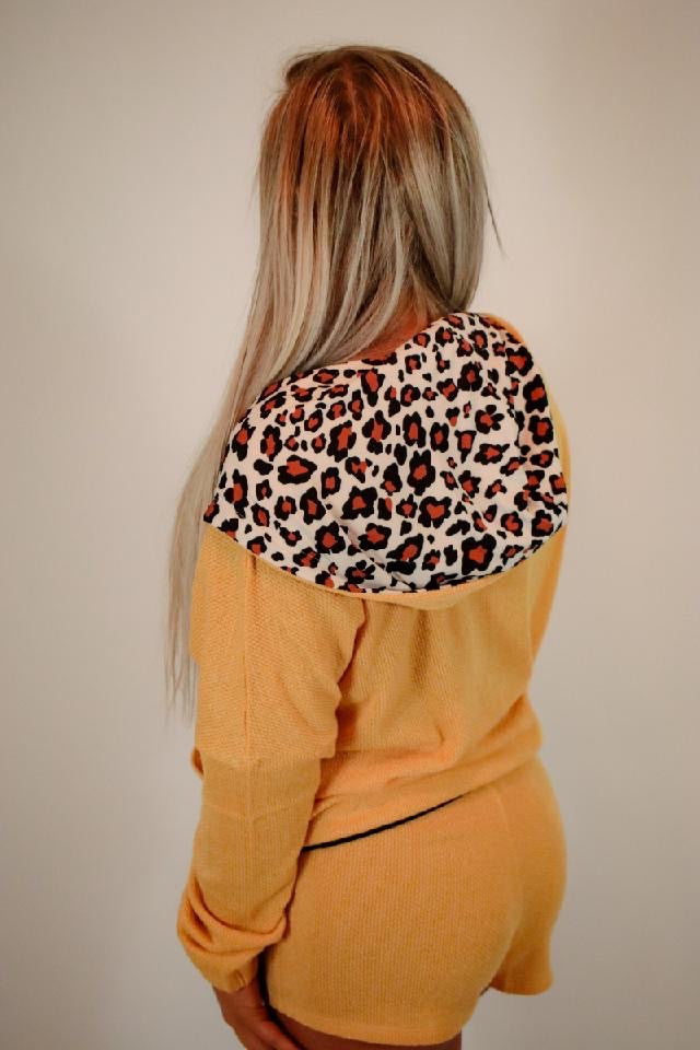 Leopard jacket set 