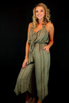 Chic green jumpsuit 
