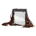 Clear leather bag
