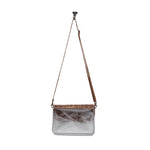 Leather clear purse