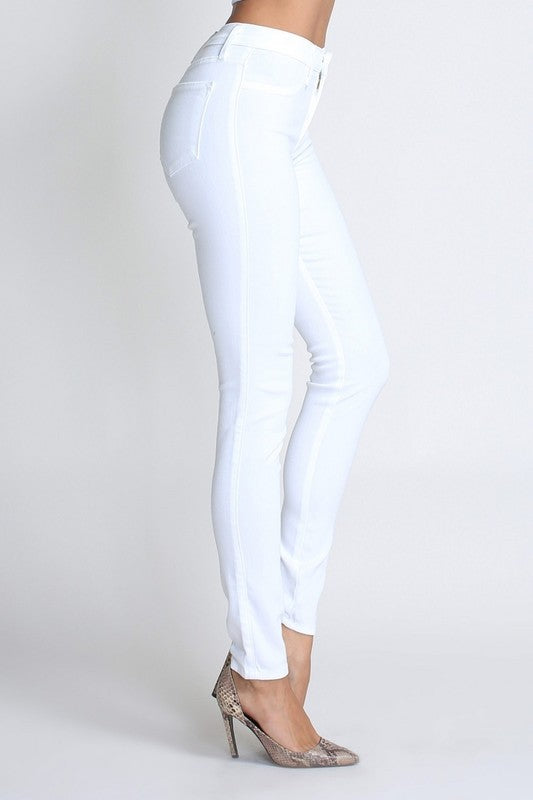 Women's white denim jeans